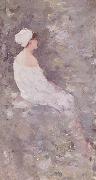Nicolae Grigorescu After a Bath oil painting